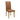 Pair of Faux Leather Dining Chair Tan Comfort Kitchen Furniture