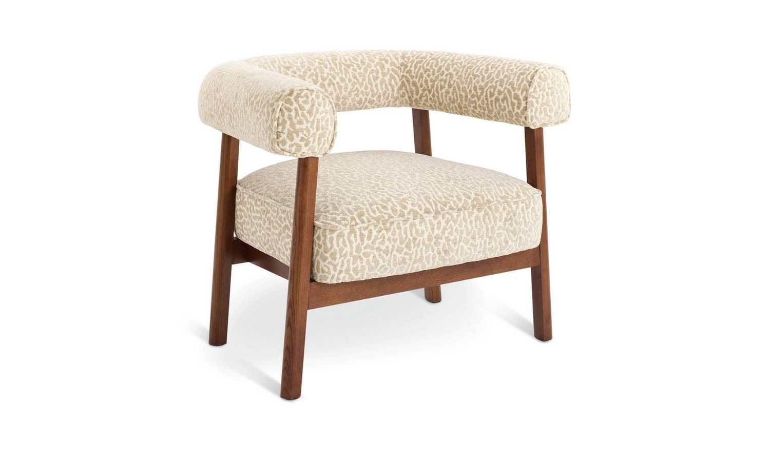 Elio Fabric Armchair Leopard Print Animal Design UK