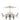 Versailles 11-Piece Garden Set Stone | 6 Chairs + Table + Parasol | Stackable