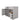 Atlanta High Sleeper Bed with Desk & Wardrobe - Grey | Space-Saving Kids Bed