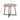 Nomad Oak Effect Dining Table & 4 Chocolate Chairs Space Saving