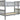 Heavy Duty Detachable Bunk Bed Frame Grey For Kids Childrens Bedroom