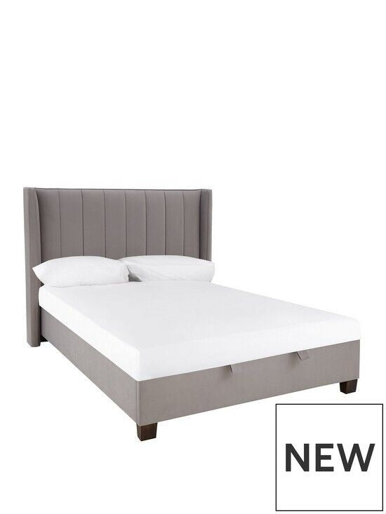 Dakota Velvet Ottoman Storage Bed King Spacious Stylish Bed Solution